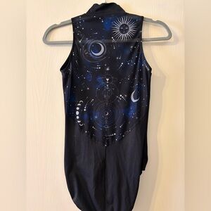 Universe mesh back leotard